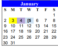 District School Academic Calendar for Archie Parr Elementary for January 2022