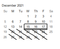 District School Academic Calendar for Allen Elementary for December 2021