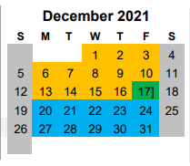 District School Academic Calendar for Elma E Barrera Elementary for December 2021