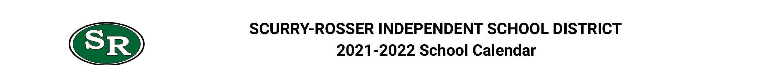 District School Academic Calendar for Scurry-rosser Alter