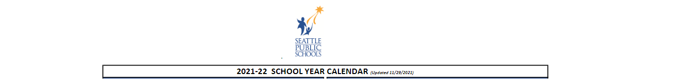 District School Academic Calendar for Meany Middle School