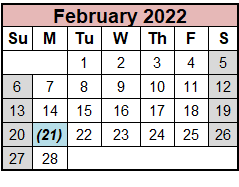 District School Academic Calendar for Seymour High School for February 2022