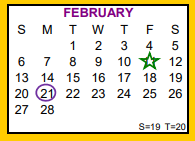District School Academic Calendar for Skidmore-tynan High School for February 2022