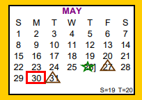 District School Academic Calendar for Skidmore-tynan Elementary for May 2022