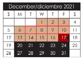 District School Academic Calendar for Keys Elementary for December 2021