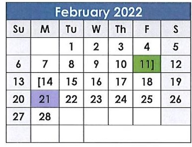 District School Academic Calendar for Spearman High School for February 2022