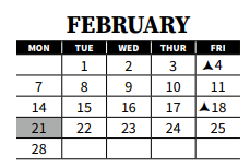 District School Academic Calendar for Audubon Elementary for February 2022