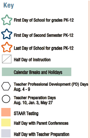 District School Academic Calendar Legend for Westfield High School