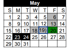 District School Academic Calendar for Spring Hill Intermediate for May 2022