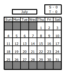 District School Academic Calendar for Wilcox Elem School for July 2021