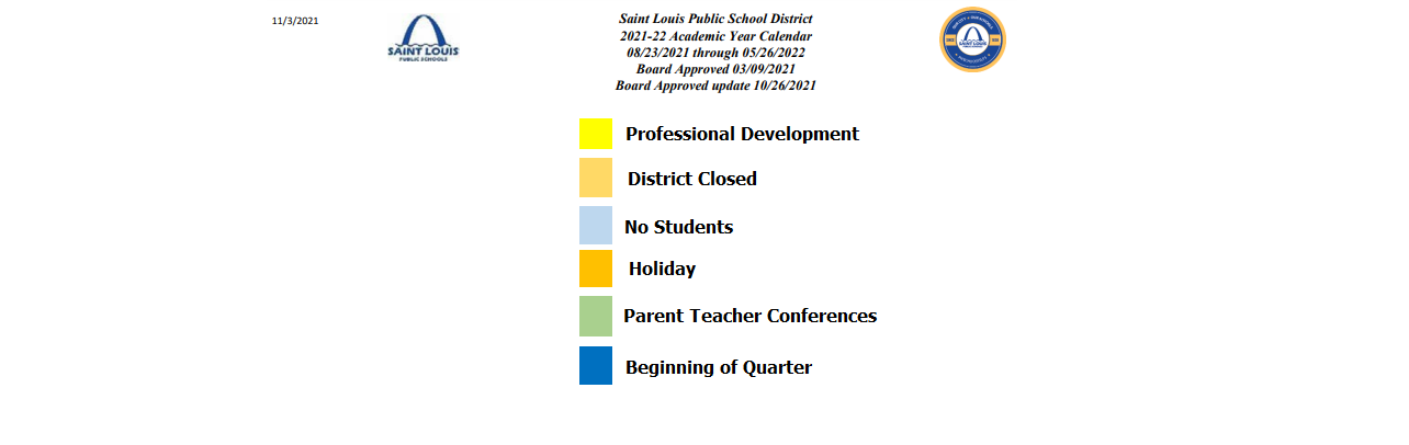 District School Academic Calendar Key for VO. TECH. Tuition