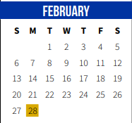 District School Academic Calendar for ST. Tammany Junior High School for February 2022