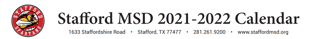 District School Academic Calendar for Stafford Adjustment Center