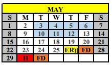 District School Academic Calendar for Stamford High School for May 2022