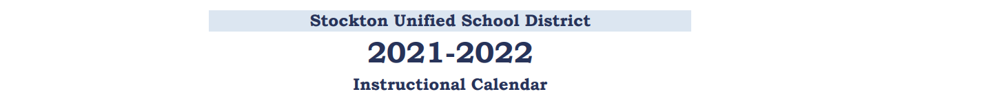 District School Academic Calendar for Stagg Senior High