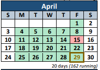 District School Academic Calendar for Station Camp High School for April 2022