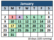 District School Academic Calendar for Lakeside Park Elementary for January 2022