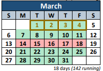District School Academic Calendar for Lakeside Park Elementary for March 2022