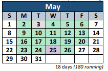 District School Academic Calendar for Merrol Hyde Magnet School for May 2022