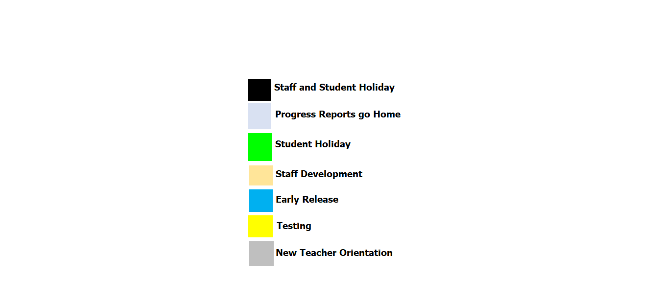 District School Academic Calendar Key for Sunnyvale El