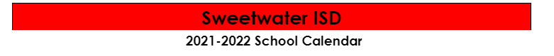 District School Academic Calendar for Sweetwater High School
