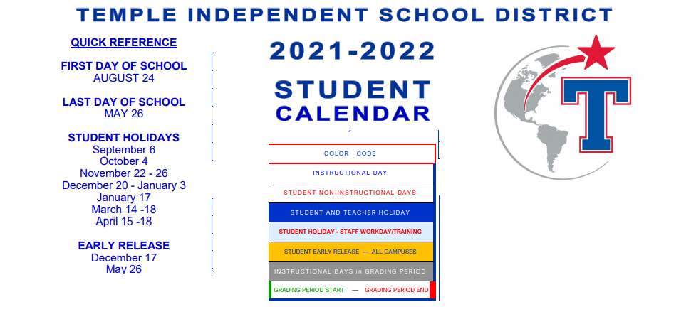 District School Academic Calendar Key for Thornton Elementary