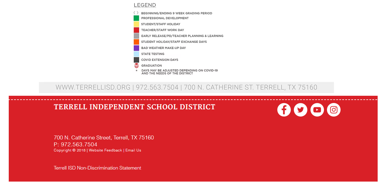 District School Academic Calendar Key for J W Long Elementary