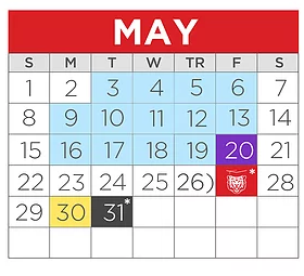District School Academic Calendar for W H Burnett El for May 2022