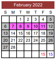 District School Academic Calendar for Thorndale High School for February 2022