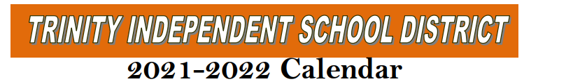 District School Academic Calendar for Trinity High School