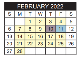 District School Academic Calendar for Boulter Middle School for February 2022