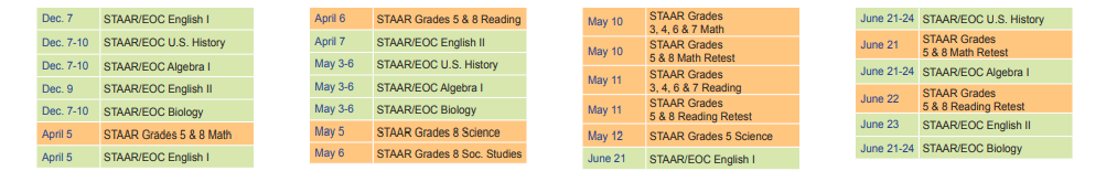 District School Academic Calendar Key for Nye Elementary