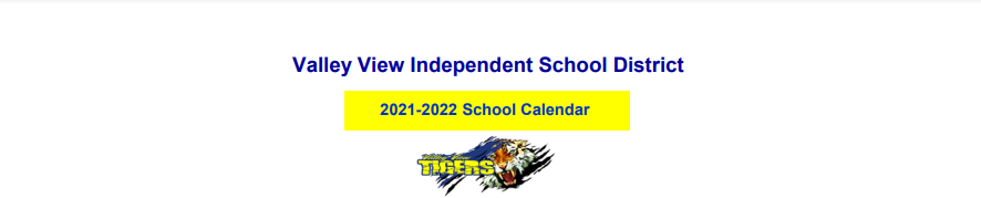 District School Academic Calendar for Valley View South Elementary