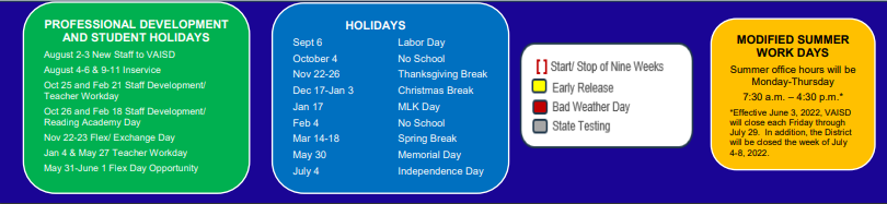 District School Academic Calendar Key for Collinsville Aep