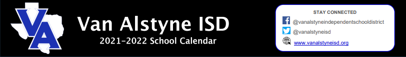 District School Academic Calendar for Van Alstyne Intermediate