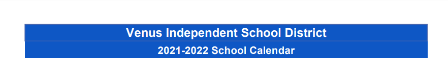 District School Academic Calendar for Venus Middle