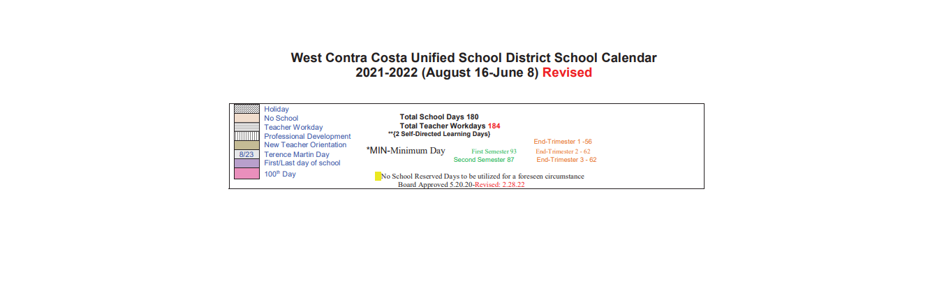 District School Academic Calendar Key for Madera Elementary