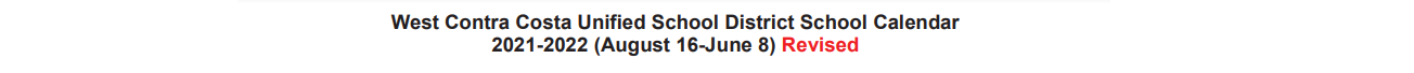 District School Academic Calendar for Olinda Elementary