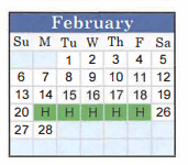 District School Academic Calendar for West Hardin Elementary for February 2022