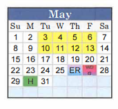 District School Academic Calendar for West Hardin Elementary for May 2022