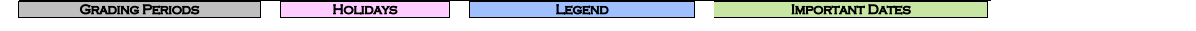 District School Academic Calendar Key for West Oso Elementary School