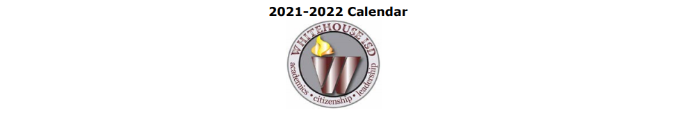 District School Academic Calendar for Whitehouse A E P