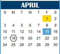 District School Academic Calendar for Kirby Math-science Ctr for April 2022