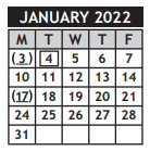 District School Academic Calendar for Little Early Childhood Ed Ctr for January 2022