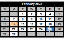 District School Academic Calendar for Wolfe City Elementary for February 2022