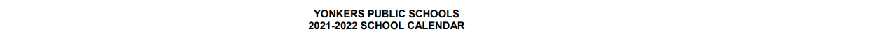 District School Academic Calendar for School 22