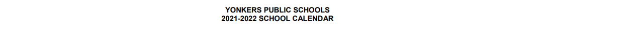District School Academic Calendar for Montessori School 27
