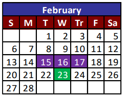 District School Academic Calendar for Mesa Vista Elementary for February 2022