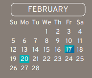 District School Academic Calendar for Shotwell Middle for February 2023