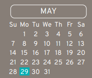 District School Academic Calendar for Calvert Elementary for May 2023